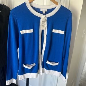 Royal Blue Cardigan Charter Club Macy XL